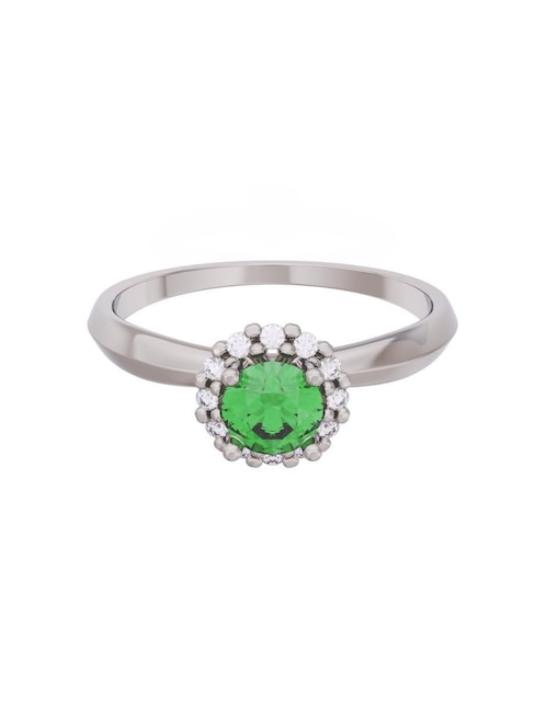 Anillo de compromiso de oro 14 k Eternidad 1
