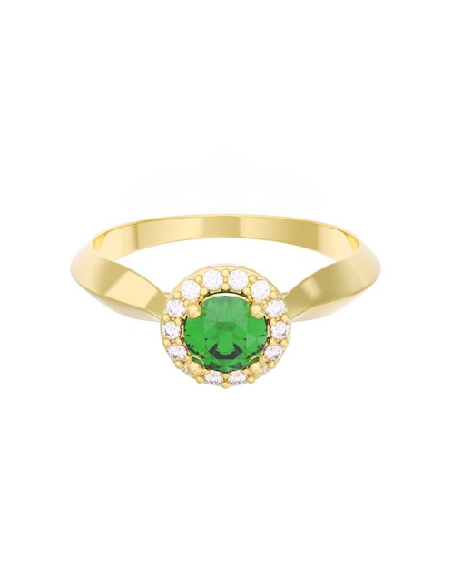 Anillo de compromiso "de" oro 10 k fonelli eternidad zirconia