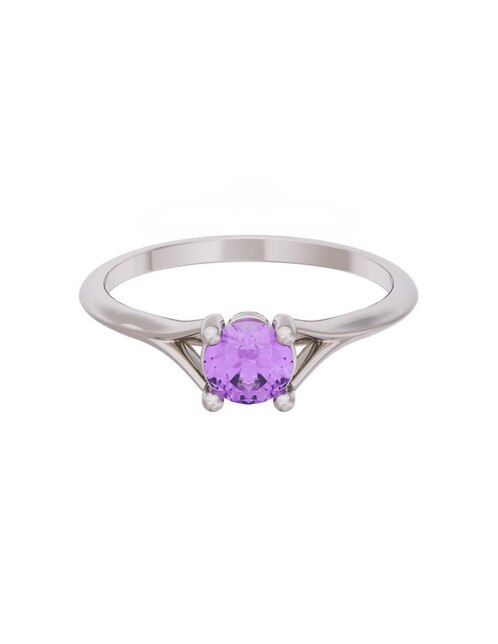 Anillo de compromiso de oro 10 k Eternidad 1
