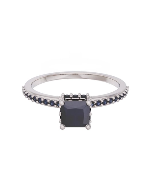 Anillo de compromiso de oro 10 k Eternidad 1