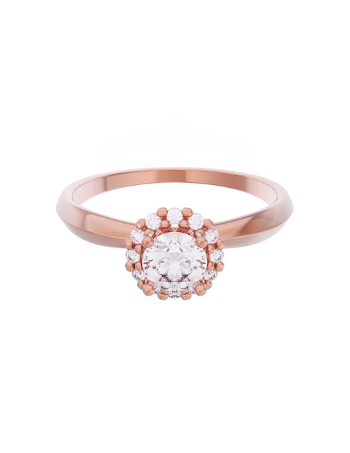 Anillo de compromiso de oro 10 k Eternidad 1