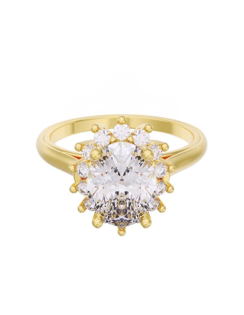 Anillo de compromiso "de" oro 10 k fonelli eternidad zirconia