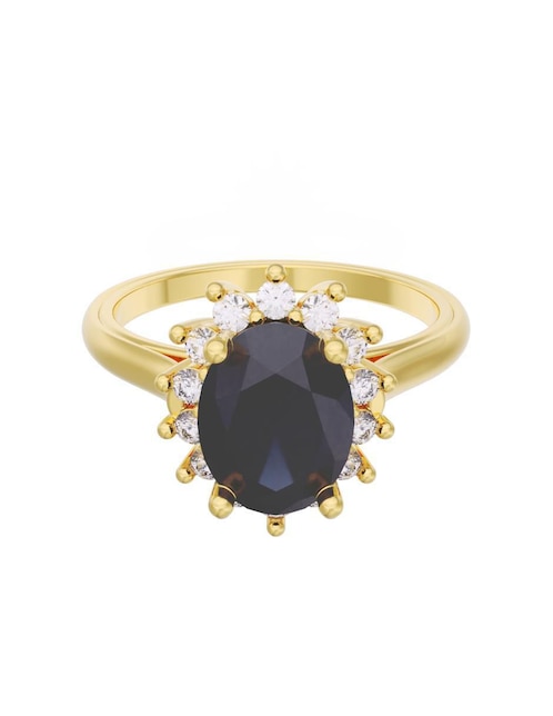 Anillo de compromiso "de" oro 10 k fonelli eternidad zirconia