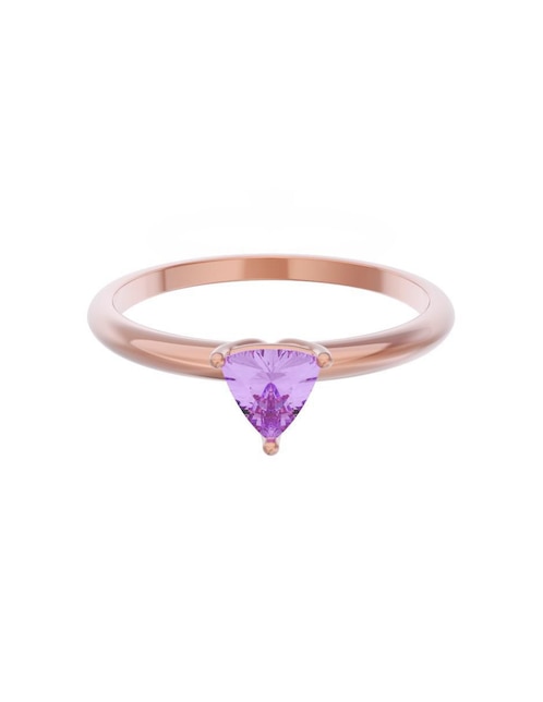 Anillo de compromiso de oro 10 k Eternidad 1