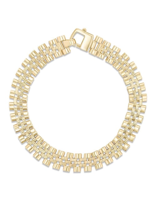 Pulsera Joyerias Bizzarro de oro amarillo 14 k con acabado brillante
