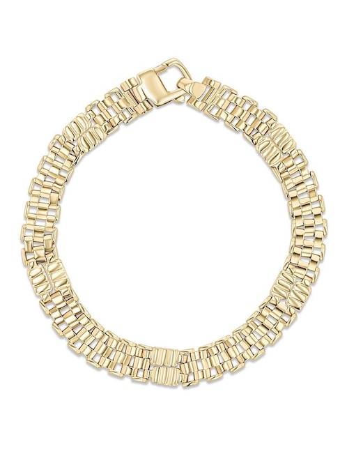 JOYERIAS BIZZARRO Pulsera Joyerias Bizzarro de oro amarillo 14 k con acabado brillante