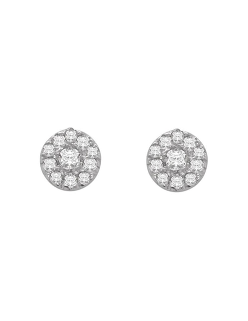 Aretes Melisandre de oro 14 K con acabado brillante diamante 1