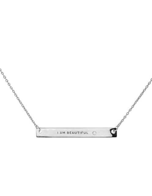 Collar no aplica "de (si aplica)" rectangular teresa díaz joyería mexicana empowerment & self-love "de" plata p 925