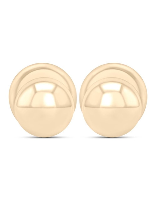 Broqueles de esfera Joyerias Bizzarro de oro amarillo 14 K con acabado brillante