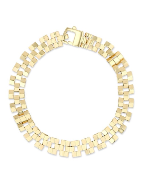 Pulsera Joyerias Bizzarro de oro amarillo 14 k acabado brillante