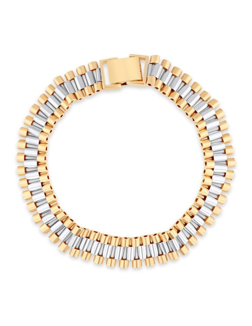 Pulsera Joyerias Bizzarro de oro amarillo 14 k acabado brillante