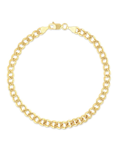 Pulsera de oro amarillo 14 k acabado brillante Pulsera de oro amarillo 14 k acabado brillante