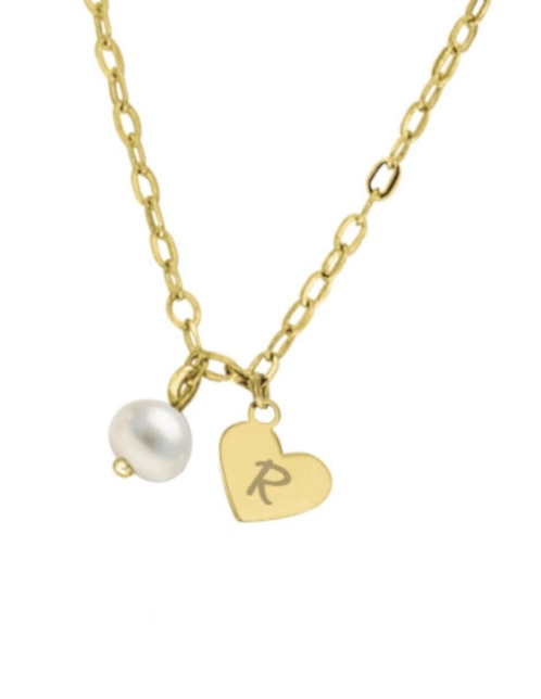 Gargantilla de corazón Ilse de oro 14 K