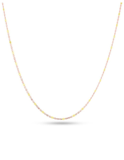 Cadena Joyerias Bizzarro de oro florentino 14 K