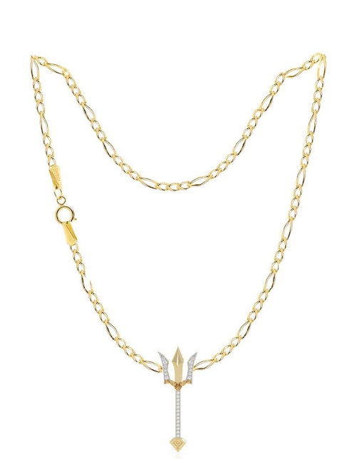 Collar con dije Abba Joyas de oro 10 K