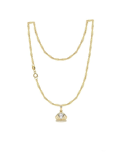 Collar con dije de oro 10 K 1