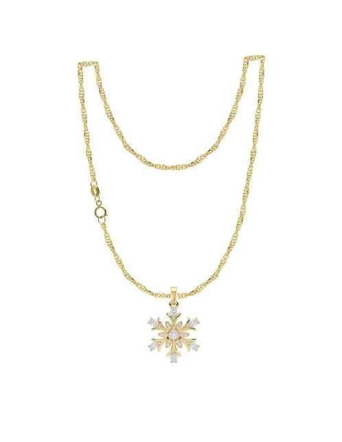 Collar con dije de oro 10 K 1