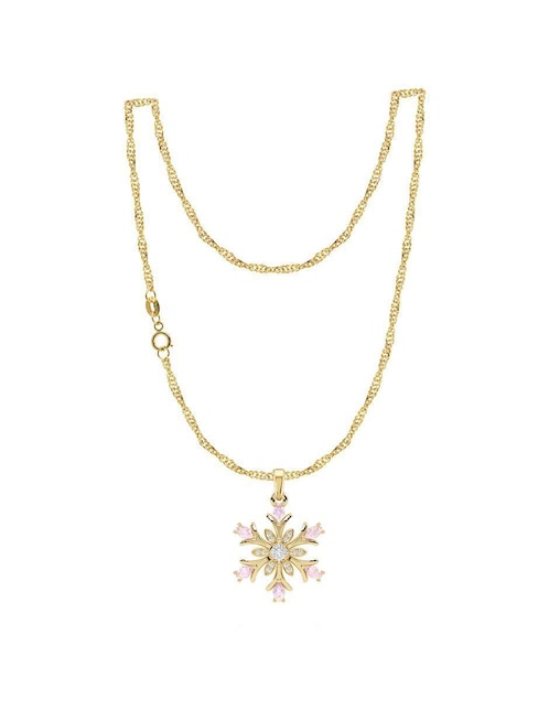 Collar con dije Abba Joyas de oro 10 K