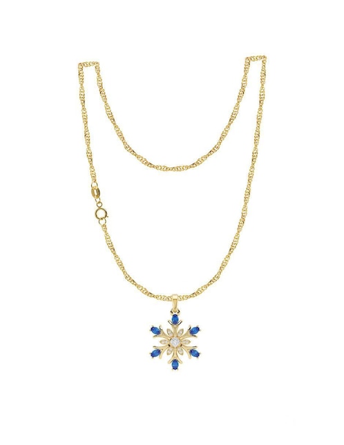 Collar con dije Abba Joyas de oro 10 k