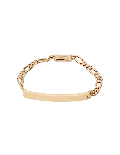 Pulsera Fonelli de oro con zirconia 14 k acabado brillante