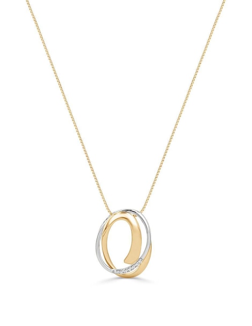Collar con dije de oro amarillo 14 k