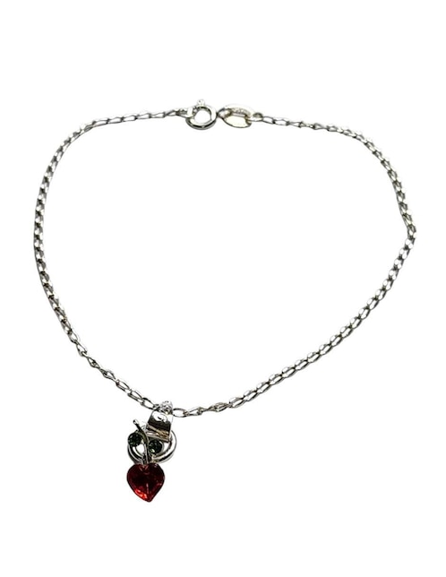 Pulsera Limerence by Claudia Herrera de plata con zirconia P 925 cerezas