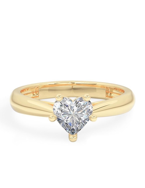 Anillo de compromiso de oro 14 k diamante 1