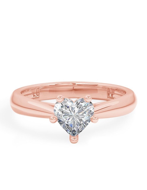Anillo de compromiso de oro 14 k diamante 1