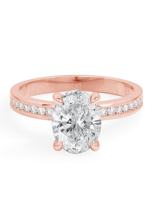 Anillo de compromiso de oro 14 k diamante 1