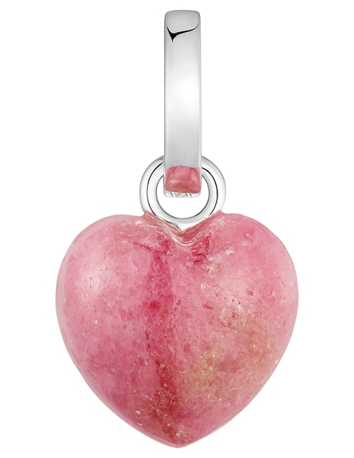 Dije de corazón Flechazo de plata P 925 rodonita 1