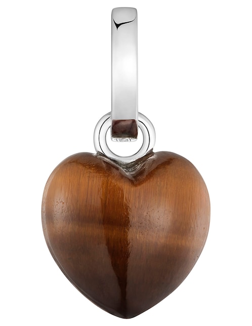 Dije de corazón Flechazo de plata P 925 ojo de tigre 1