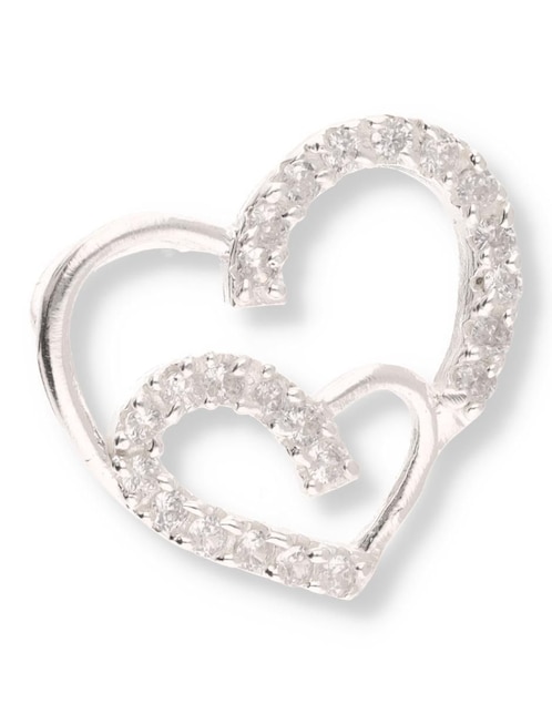 Dije de corazón Enjoya Love de plata p 925 circonita