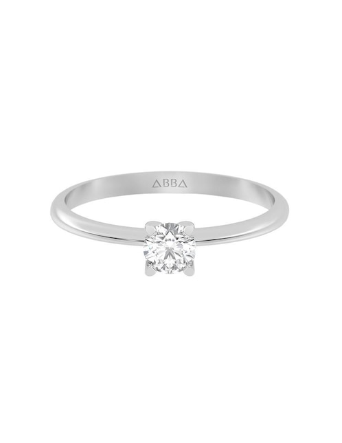 Anillo 14 k de oro zirconia brillante 1