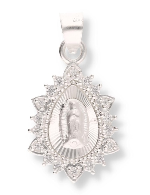 Dije de gota Enjoya Religioso Virgen de Guadalupe de plata P 925