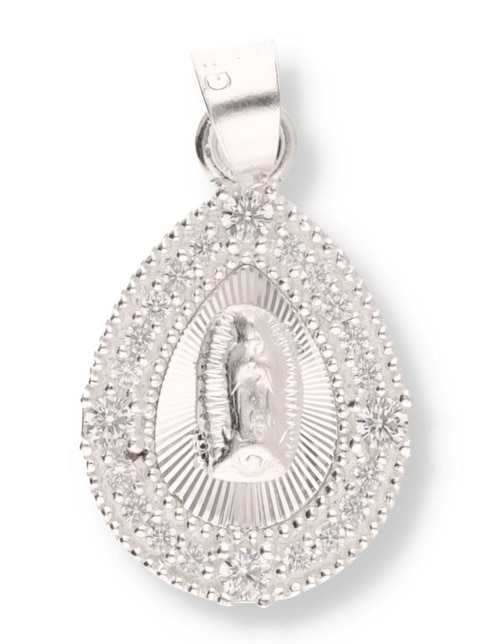 Dije de gota Enjoya Religioso Virgen de Guadalupe de plata P 925