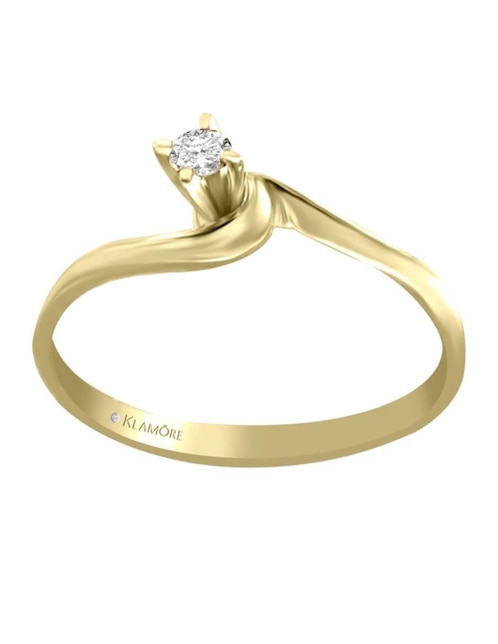 Anillo de compromiso de oro 14 k Karolina diamante 1
