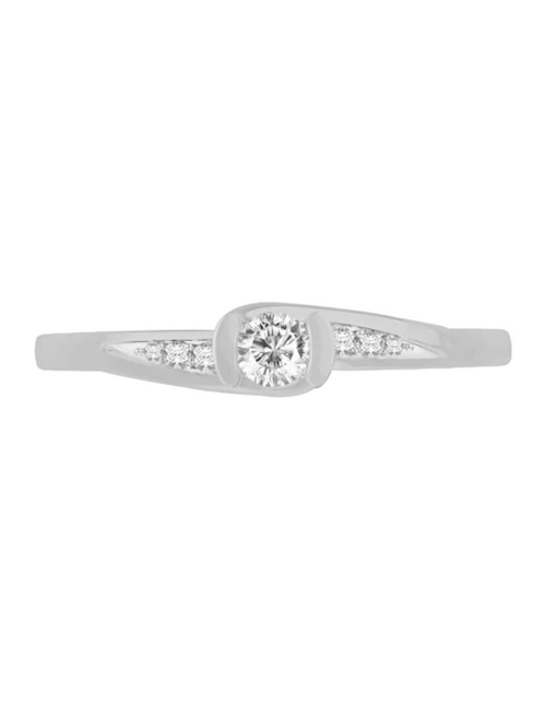 Anillo de compromiso de oro 14 K Magalli diamante 1