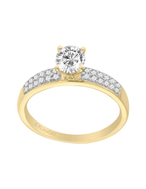 Anillo de compromiso de oro 14 K Xenia diamante