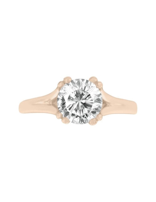 Anillo de compromiso de oro 14 k Bertha diamante 1