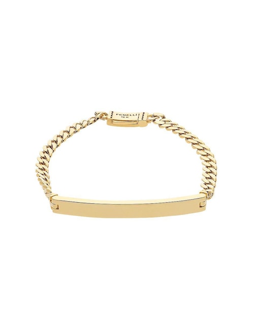 Esclava de oro con zirconia 14 K Fonelli Chain acabado pulido Esclava de oro con zirconia 14 K Fonelli Chain acabado pulido