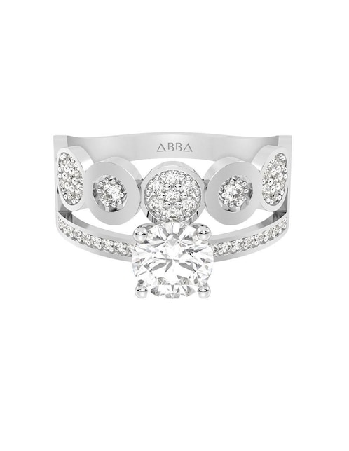Anillo de compromiso de oro 10 k 1