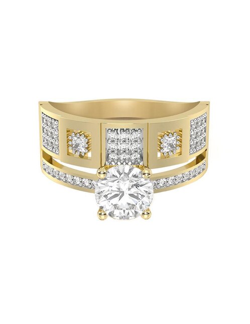 Anillo de compromiso de oro 14 k Anillo de compromiso de oro 14 k