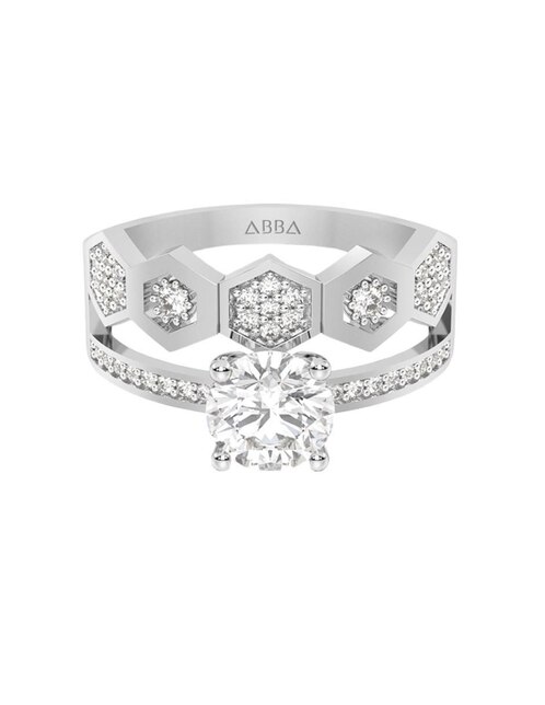 Anillo de compromiso de oro 10 k 1
