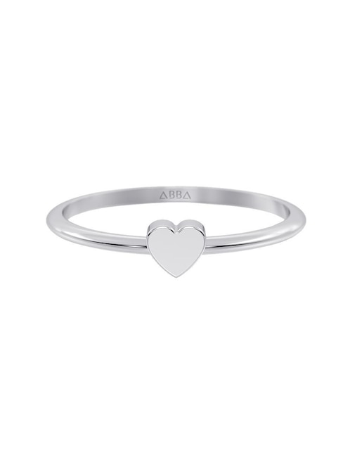 Anillo de corazón 14 K de oro pulido 1