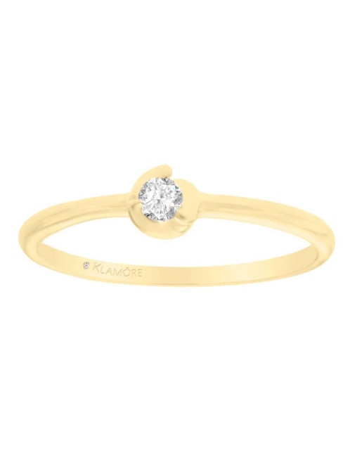 Anillo de compromiso "de" oro 14 k klamore rady diamante