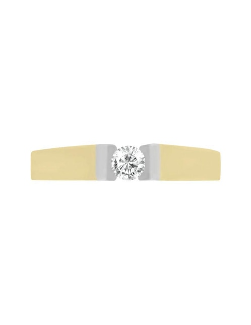 Anillo de compromiso "de" oro 14 k klamore fame diamante