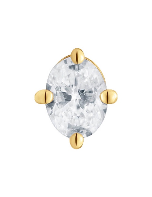 Arete Tous Shine LGD de oro amarillo 14 k con acabado brillante