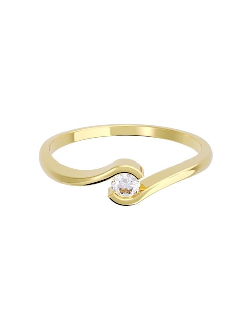Anillo de compromiso "de" oro 14 k fonelli diamante fonelli diamante
