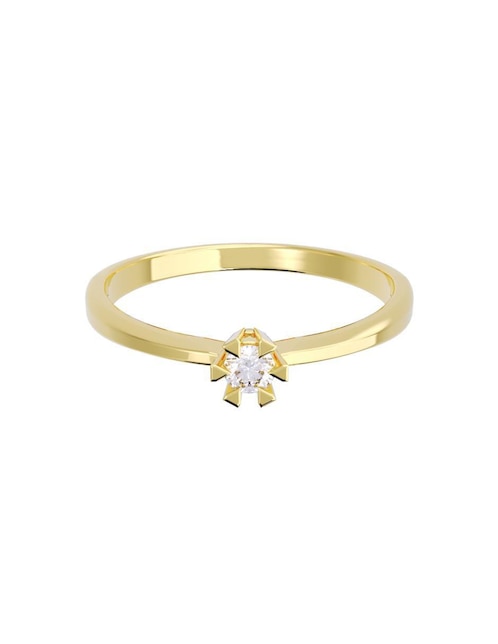 Anillo de compromiso "de" oro 10 k fonelli diamantes fonelli diamante