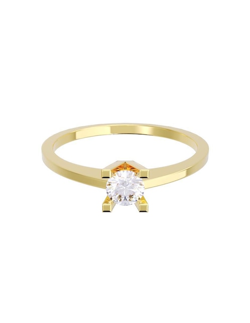 Anillo de compromiso "de" oro 10 k fonelli diamantes fonelli diamante